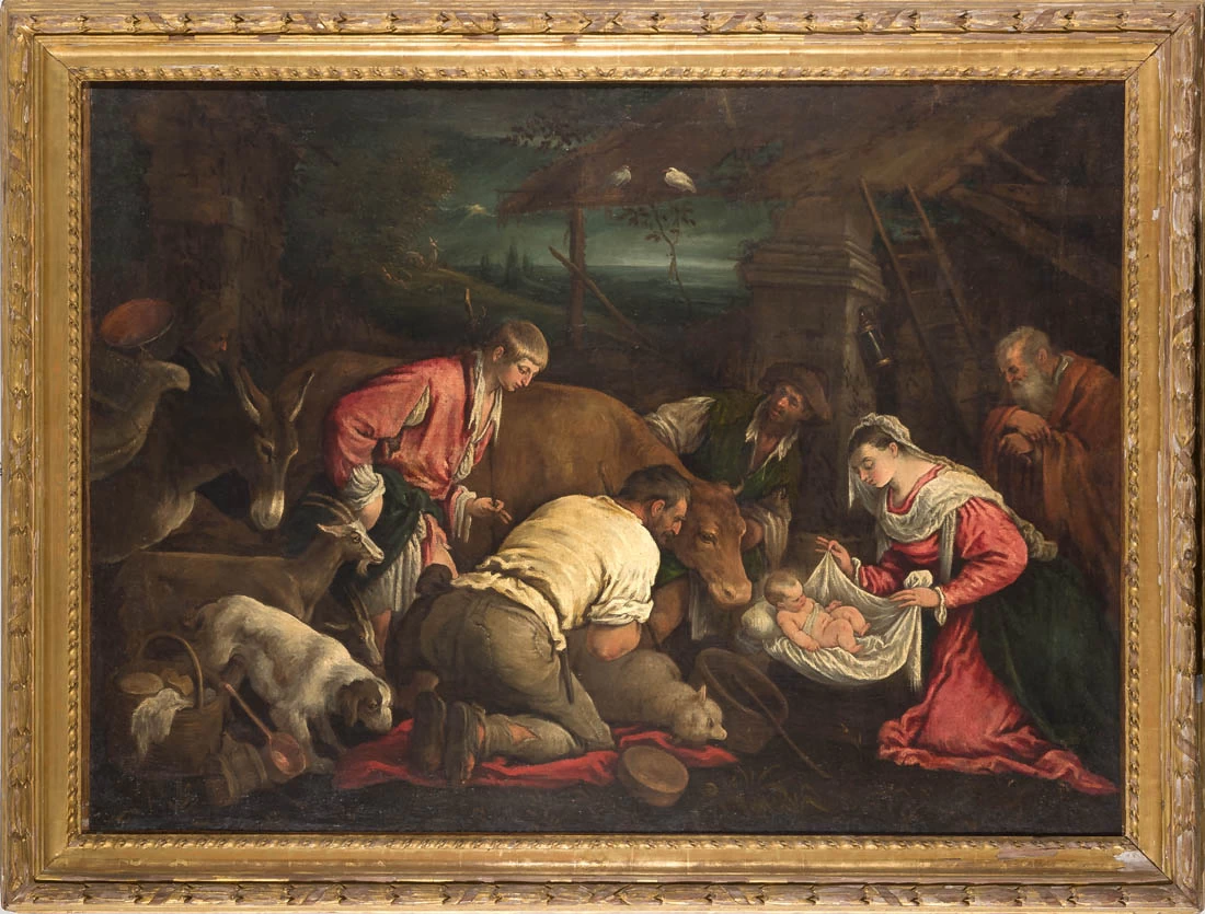  6-Leandro Dal Ponte, detto Bassano-Adorazione dei pastori - Edimburgo, National Gallery of Scotland 